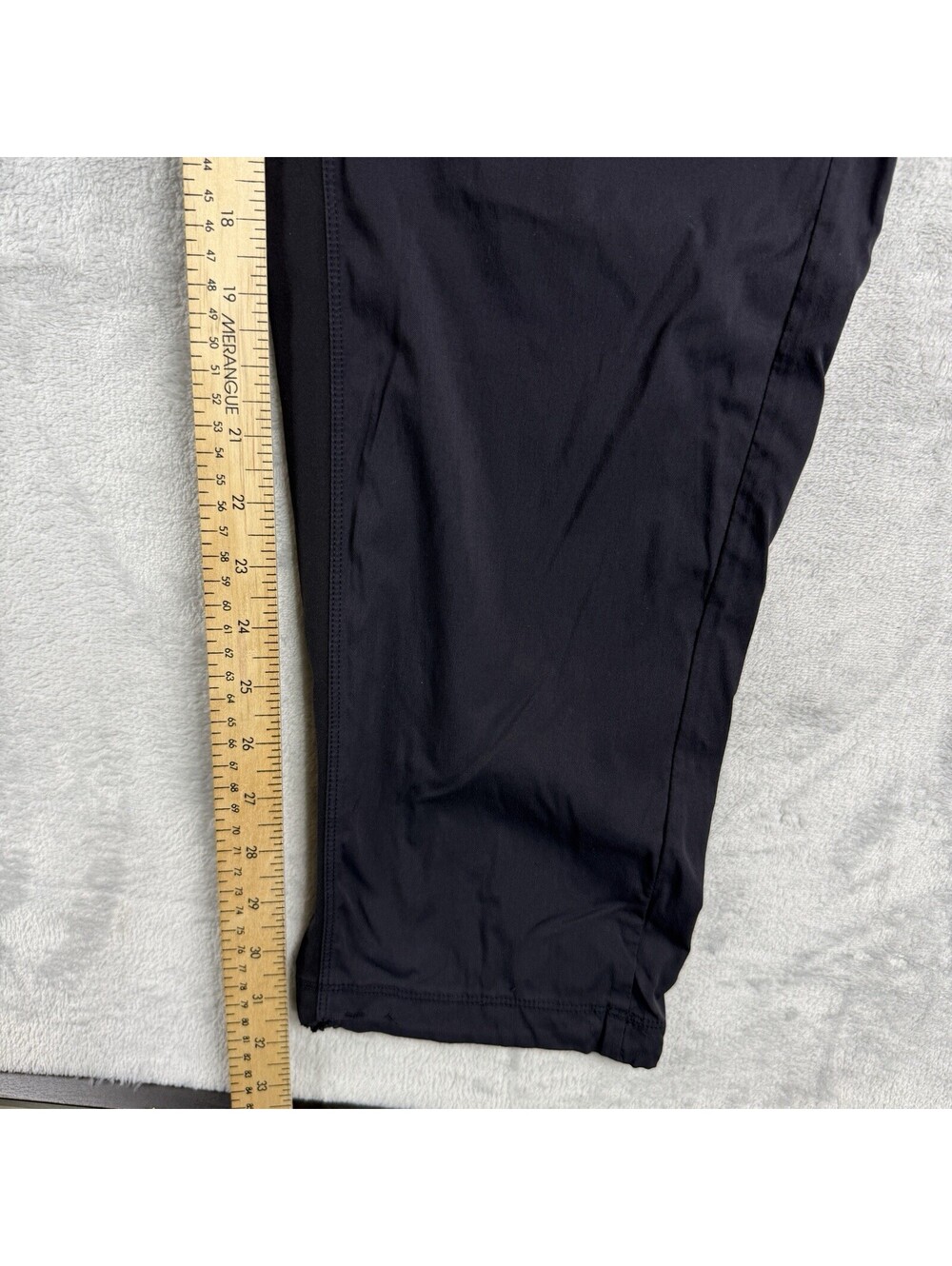 Lululemon Men Black Great Wall Pant Size L Cuffs Cinch Pocket straight Leg RLX - Picture 4 of 11